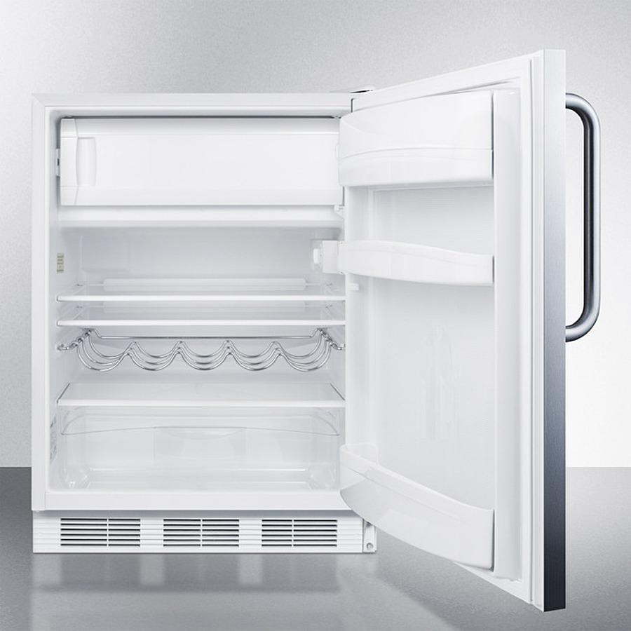 Summit 24" Wide Built-In Refrigerator-Freezer ADA Compliant - CT661WBISSTBADA - MyBBQDirect