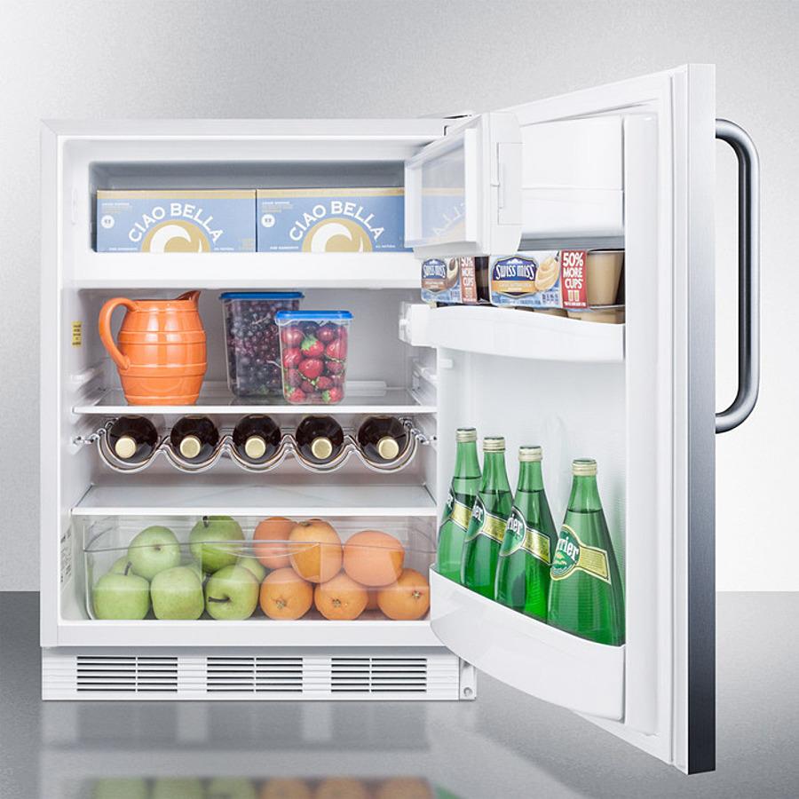 Summit 24" Wide Built-In Refrigerator-Freezer ADA Compliant - CT661WCSSADA - MyBBQDirect