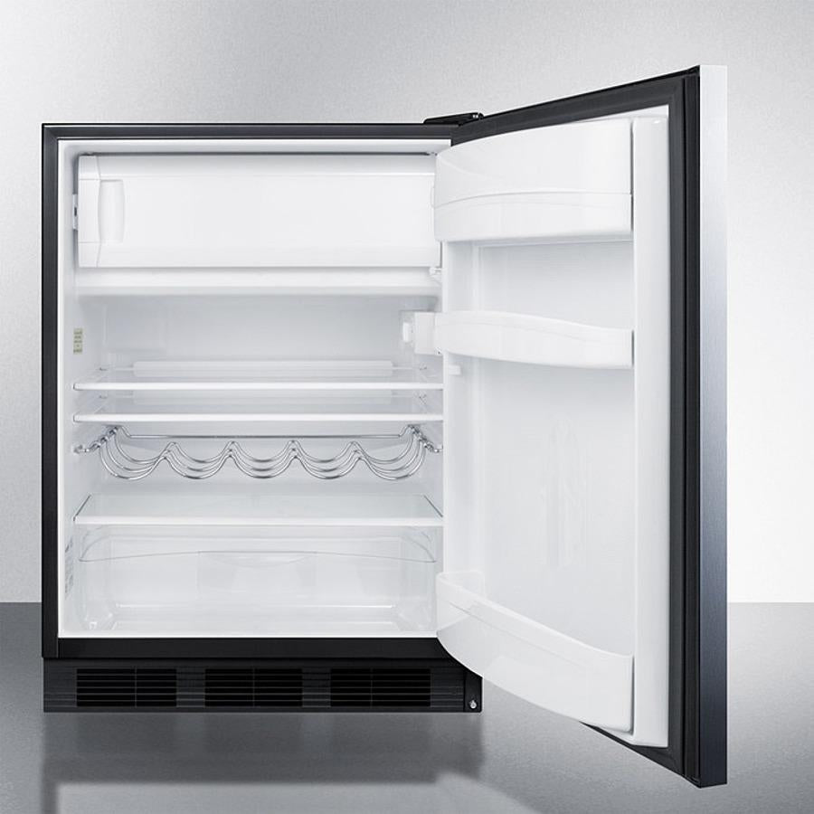 Summit 24" Wide Built-In Refrigerator-Freezer ADA Compliant - CT663BKBISSHHADA - MyBBQDirect
