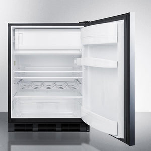 Summit 24" Wide Built-In Refrigerator-Freezer ADA Compliant - CT663BKBISSHHADA - MyBBQDirect