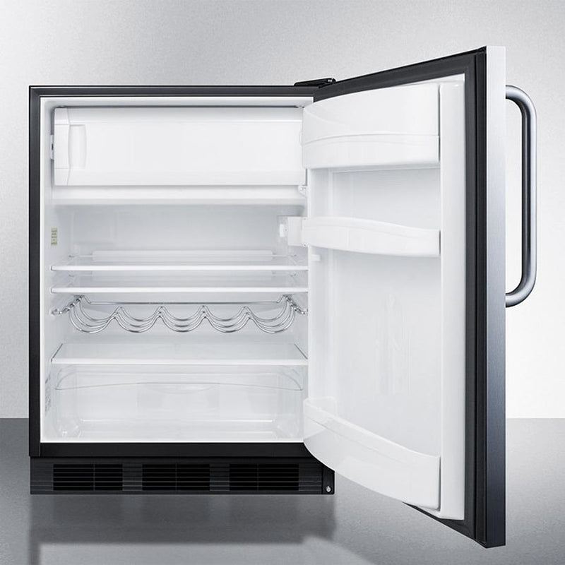 Summit 24" Wide Built-In Refrigerator-Freezer ADA Compliant - CT663BKBISSTBADA