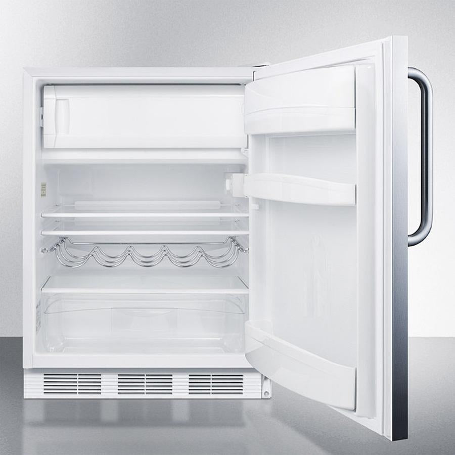 Summit 24" Wide Built-In Refrigerator-Freezer - CT661WCSS - MyBBQDirect