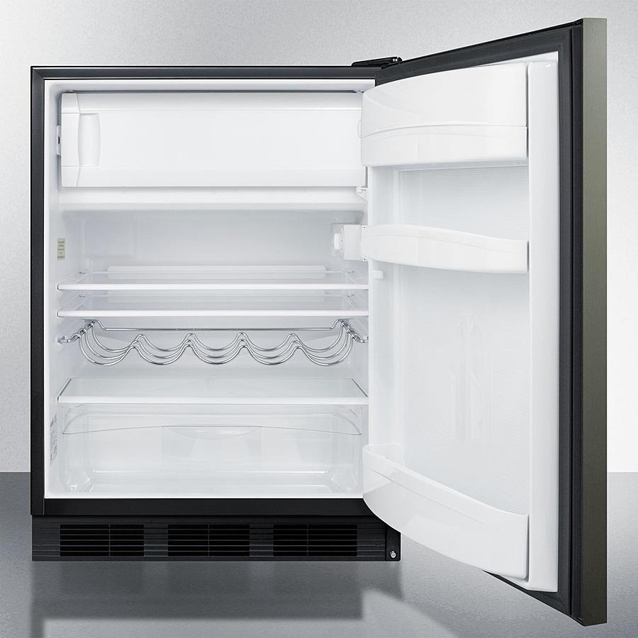 Summit 24" Wide Built-In Refrigerator-Freezer - CT663BKBIKSHH - MyBBQDirect