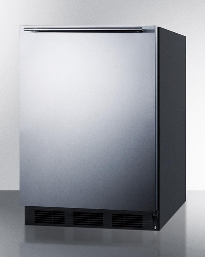 Summit 24" Wide Built-In Refrigerator-Freezer - CT663BKBISSHH - MyBBQDirect