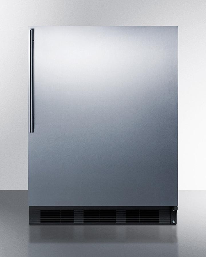 Summit 24" Wide Built-In Refrigerator-Freezer - CT663BKBISSHV - MyBBQDirect