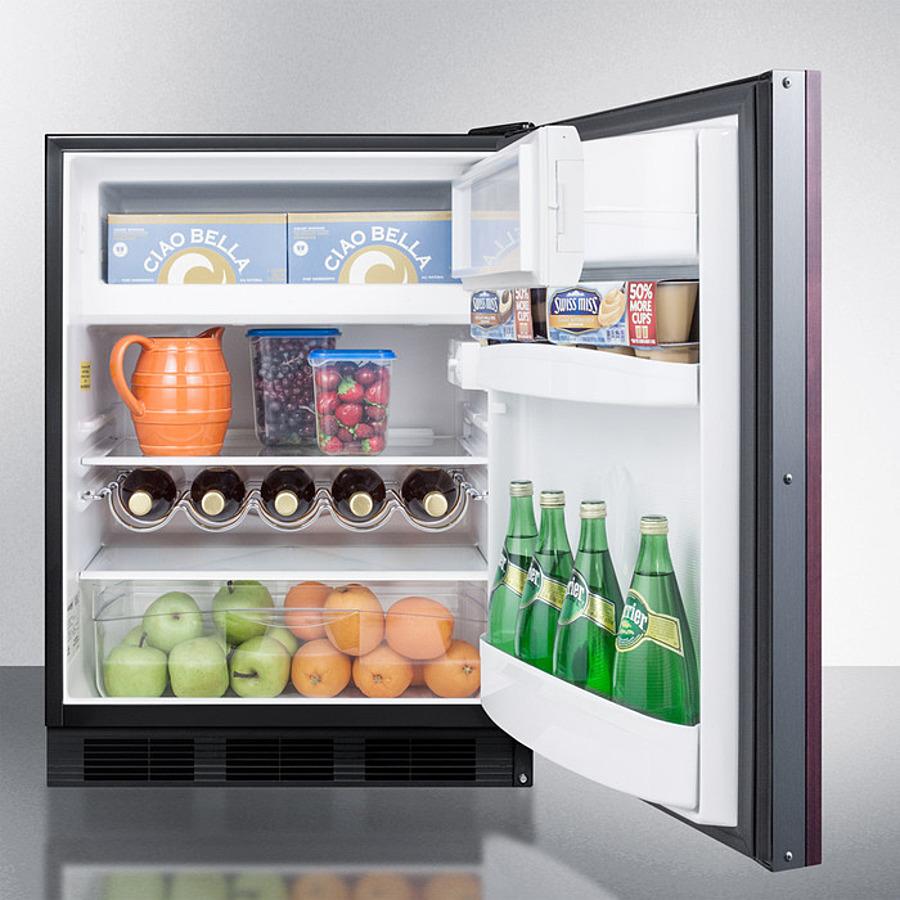 Summit 24" Wide Built-In Refrigerator-Freezer (Panel Not Included) - CT663BKBIIF - MyBBQDirect