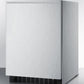 Summit 24" Wide Frost-Free Built-In All-Refrigerator With Horizontal Handle - FF64BXCSSHH