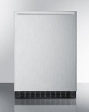 Summit 24" Wide Frost-Free Built-In All-Refrigerator With Horizontal Handle - FF64BXSSHH