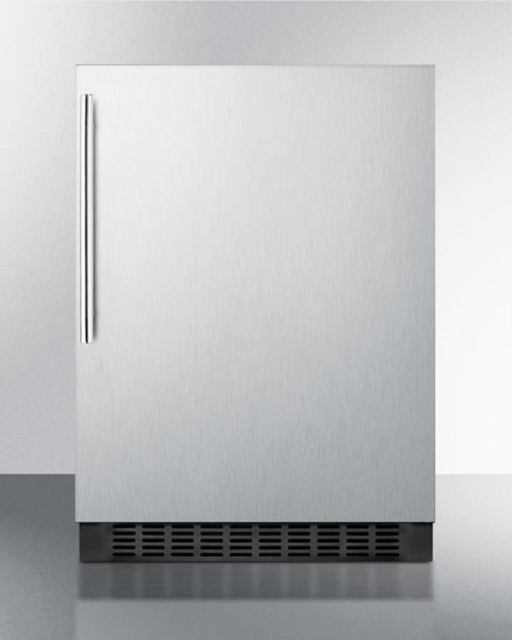 Summit 24" Wide Frost-Free Built-In All-Refrigerator With Thin Handle - FF64BXCSSHV - MyBBQDirect
