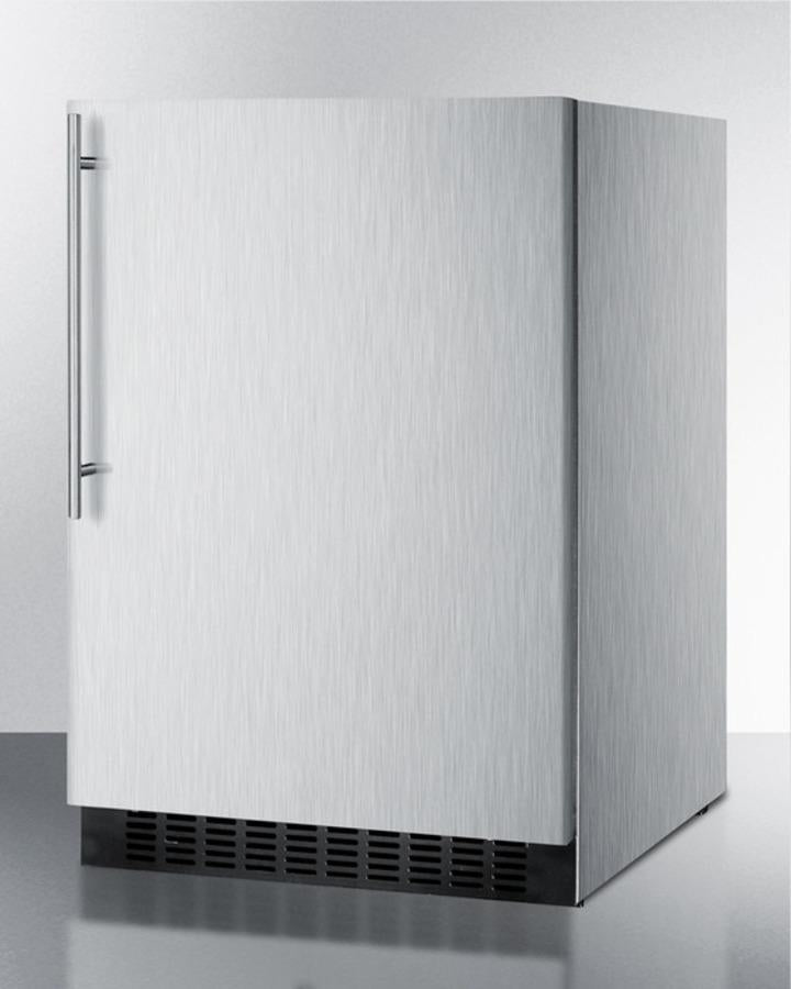 Summit 24" Wide Frost-Free Built-In All-Refrigerator With Thin Handle - FF64BXCSSHV - MyBBQDirect