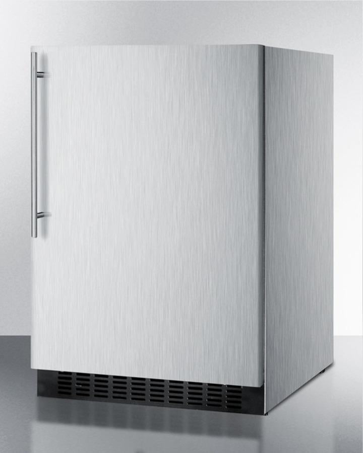 Summit 24" Wide Frost-Free Built-In All-Refrigerator With Thin Handle - FF64BXCSSHV