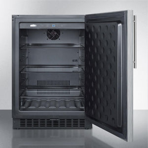 Summit 24" Wide Frost-Free Built-In All-Refrigerator With Thin Handle - FF64BXSSHV - MyBBQDirect