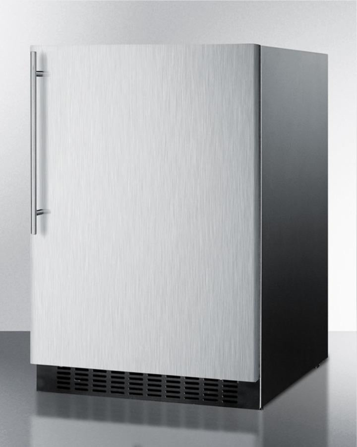 Summit 24" Wide Frost-Free Built-In All-Refrigerator With Thin Handle - FF64BXSSHV - MyBBQDirect