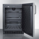 Summit 24" Wide Frost-Free Built-In All-Refrigerator With Towel Bar Handle - FF64BXCSSTB