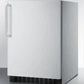 Summit 24" Wide Frost-Free Built-In All-Refrigerator With Towel Bar Handle - FF64BXCSSTB - MyBBQDirect
