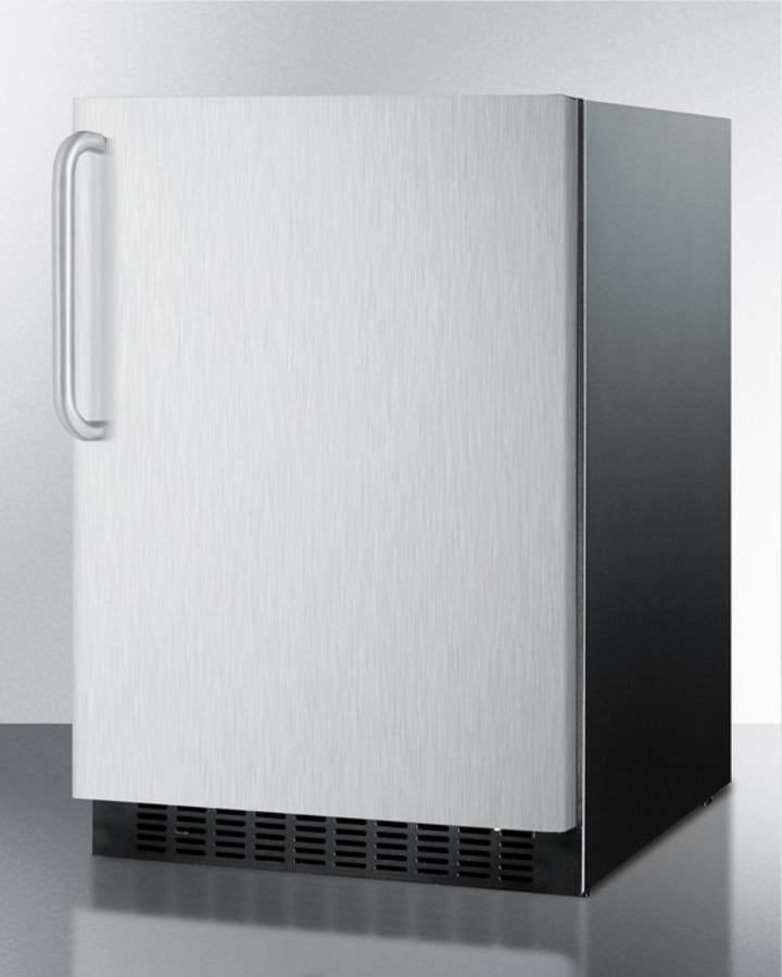 Summit 24" Wide Frost-Free Built-In All-Refrigerator With Towel Bar Handle - FF64BXSSTB - MyBBQDirect