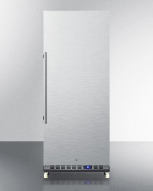 Summit 24" Wide Mini Reach-In All-Refrigerator with Dolly in Stainless Steel - FFAR121SSRI - MyBBQDirect