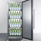 Summit 24" Wide Mini Reach-In All-Refrigerator with Dolly in Stainless Steel - FFAR121SSRI - MyBBQDirect
