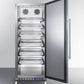 Summit 24" Wide Mini Reach-In All-Refrigerator with Dolly in Stainless Steel - FFAR121SSRI - MyBBQDirect