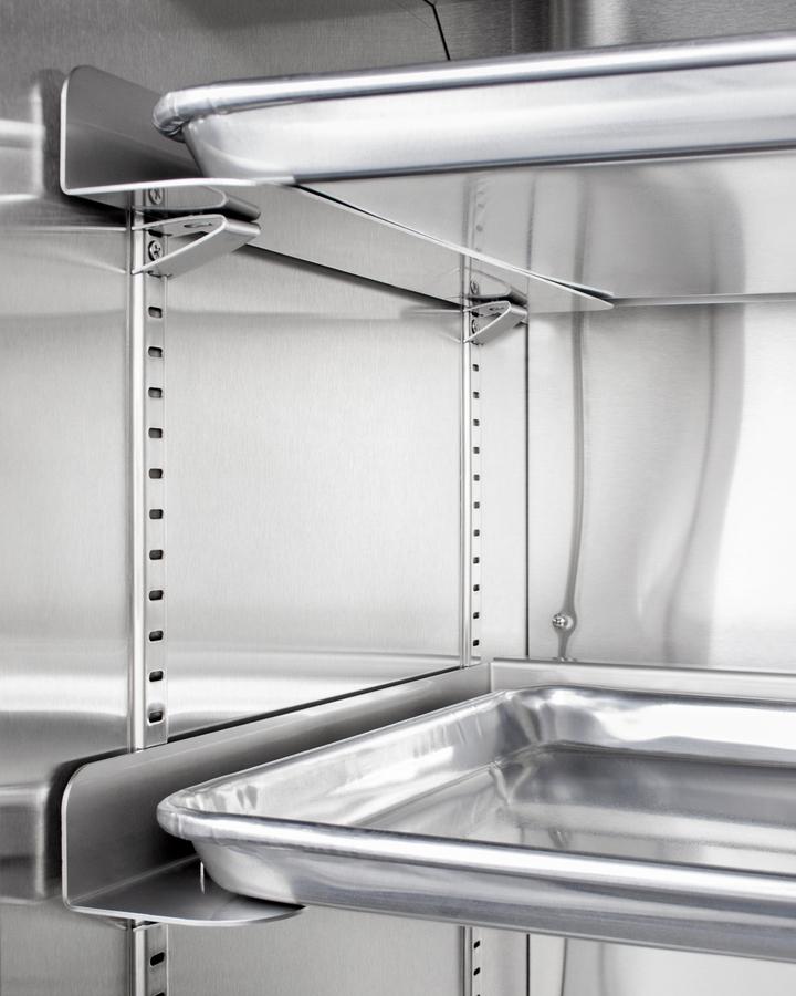 Summit 24" Wide Mini Reach-In All-Refrigerator with Dolly in Stainless Steel - FFAR121SSRI - MyBBQDirect