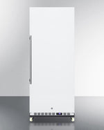 Summit 24" Wide Mini Reach-In All-Refrigerator with Dolly in White - FFAR12WRI - MyBBQDirect