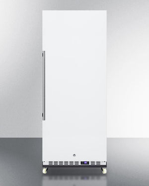 Summit 24" Wide Mini Reach-In All-Refrigerator with Dolly in White - FFAR12WRI - MyBBQDirect