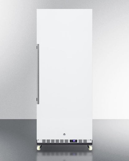 Summit 24" Wide Mini Reach-In All-Refrigerator with Dolly in White - FFAR12WRI - MyBBQDirect