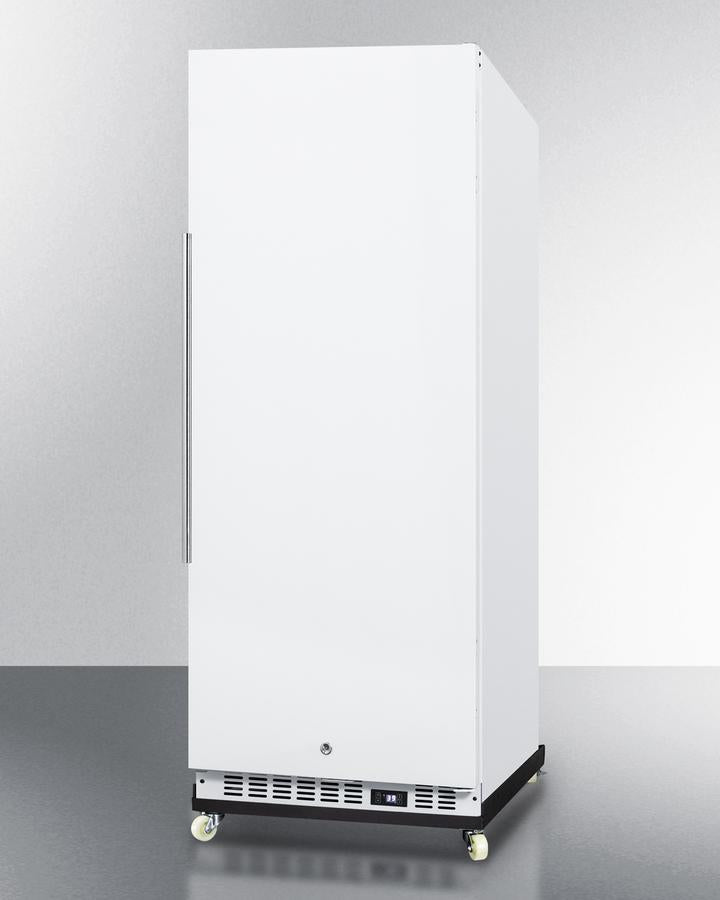 Summit 24" Wide Mini Reach-In All-Refrigerator with Dolly in White - FFAR12WRI - MyBBQDirect