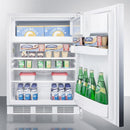 Summit 24" Wide Refrigerator-Freezer ADA Compliant - CT661WSSHHADA