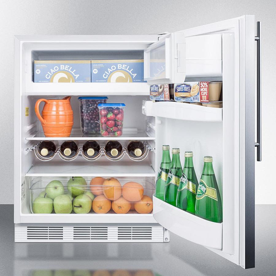 Summit 24" Wide Refrigerator-Freezer ADA Compliant - CT661WSSHVADA - MyBBQDirect