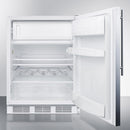 Summit 24" Wide Refrigerator-Freezer ADA Compliant - CT661WSSHVADA