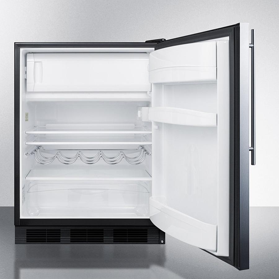 Summit 24" Wide Refrigerator-Freezer ADA Compliant - CT663BKSSHVADA - MyBBQDirect