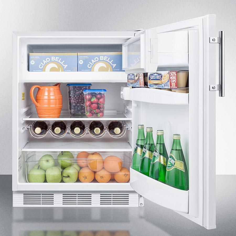Summit 24" Wide Refrigerator-Freezer - CT661W - MyBBQDirect