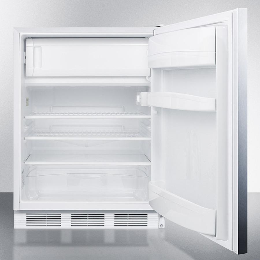 Summit 24" Wide Refrigerator-Freezer - CT661WSSHH - MyBBQDirect