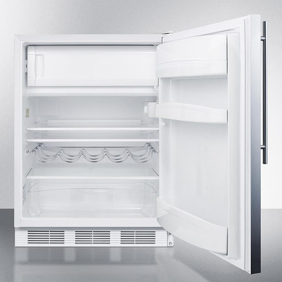 Summit 24" Wide Refrigerator-Freezer - CT661WSSHV - MyBBQDirect