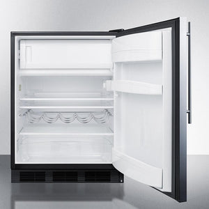 Summit 24" Wide Refrigerator-Freezer - CT663BKSSHV - MyBBQDirect