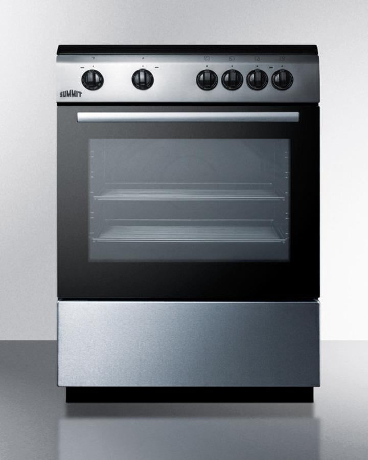 Summit 24" Wide Smooth Top Electric Range - CLRE24 - MyBBQDirect