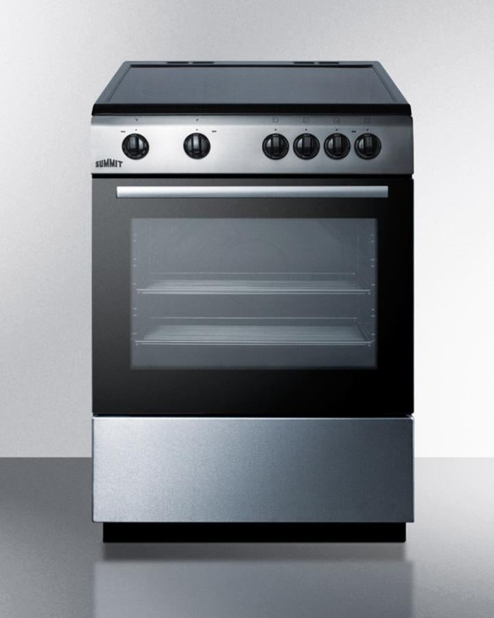 Summit 24" Wide Smooth Top Electric Range - CLRE24 - MyBBQDirect