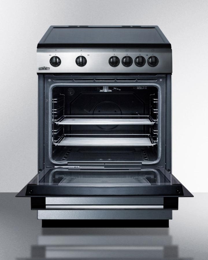 Summit 24" Wide Smooth Top Electric Range - CLRE24 - MyBBQDirect