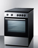 Summit 24" Wide Smooth Top Electric Range - CLRE24