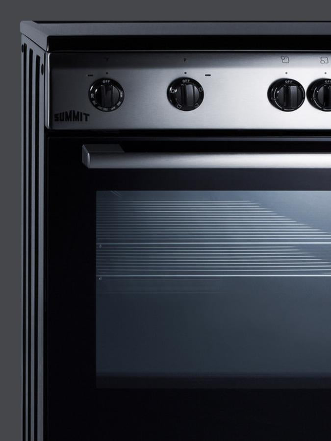 Summit 24" Wide Smooth Top Electric Range - CLRE24 - MyBBQDirect