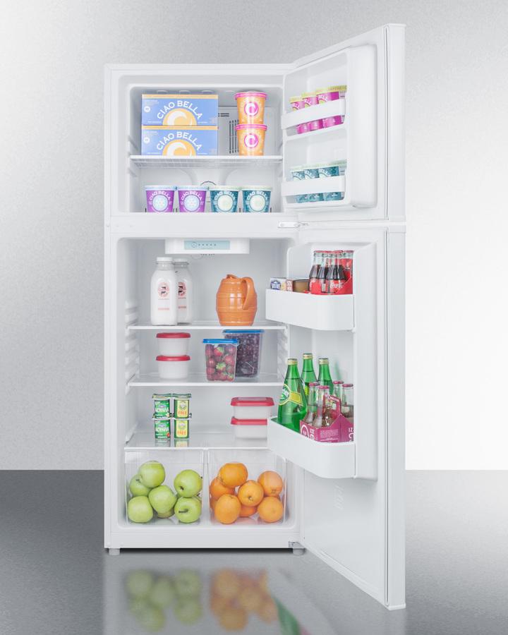 Summit 24" Wide Top Mount Refrigerator-Freezer - FF1071W - MyBBQDirect