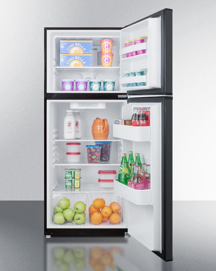 Summit 24" Wide Top Mount Refrigerator-Freezer - FF1072B - MyBBQDirect