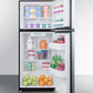 Summit 24" Wide Top Mount Refrigerator-Freezer - FF1073SS - MyBBQDirect
