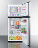 Summit 24" Wide Top Mount Refrigerator-Freezer - FF1073SS
