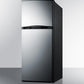 Summit 24" Wide Top Mount Refrigerator-Freezer - FF1073SS - MyBBQDirect