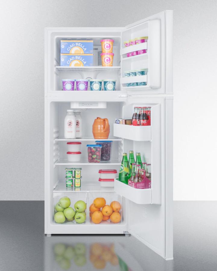 Summit 24" Wide Top Mount Refrigerator-Freezer - FF1084W - MyBBQDirect