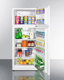 Summit 24" Wide Top Mount Refrigerator-Freezer - FF1118W