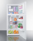 Summit 24" Wide Top Mount Refrigerator-Freezer With Icemaker - FF1071WIM