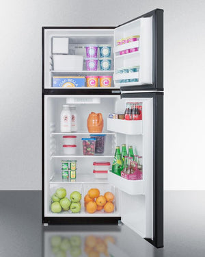Summit 24" Wide Top Mount Refrigerator-Freezer With Icemaker - FF1072BIM - MyBBQDirect